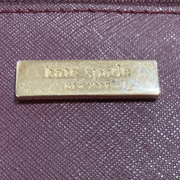 Kate Spade small, wine and gold leather crossbody bag - Picture 10 of 10